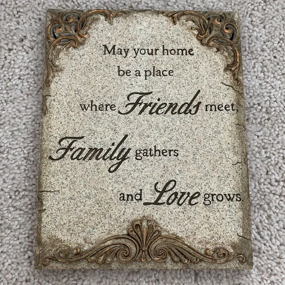 Sentiment Stone Wall Plaque Quote